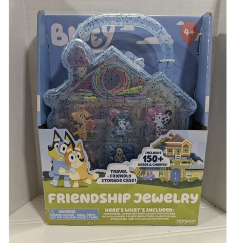 Bluey Friendship Jewelry Case Toy New With Box Bingo Beads Bracelets Necklace